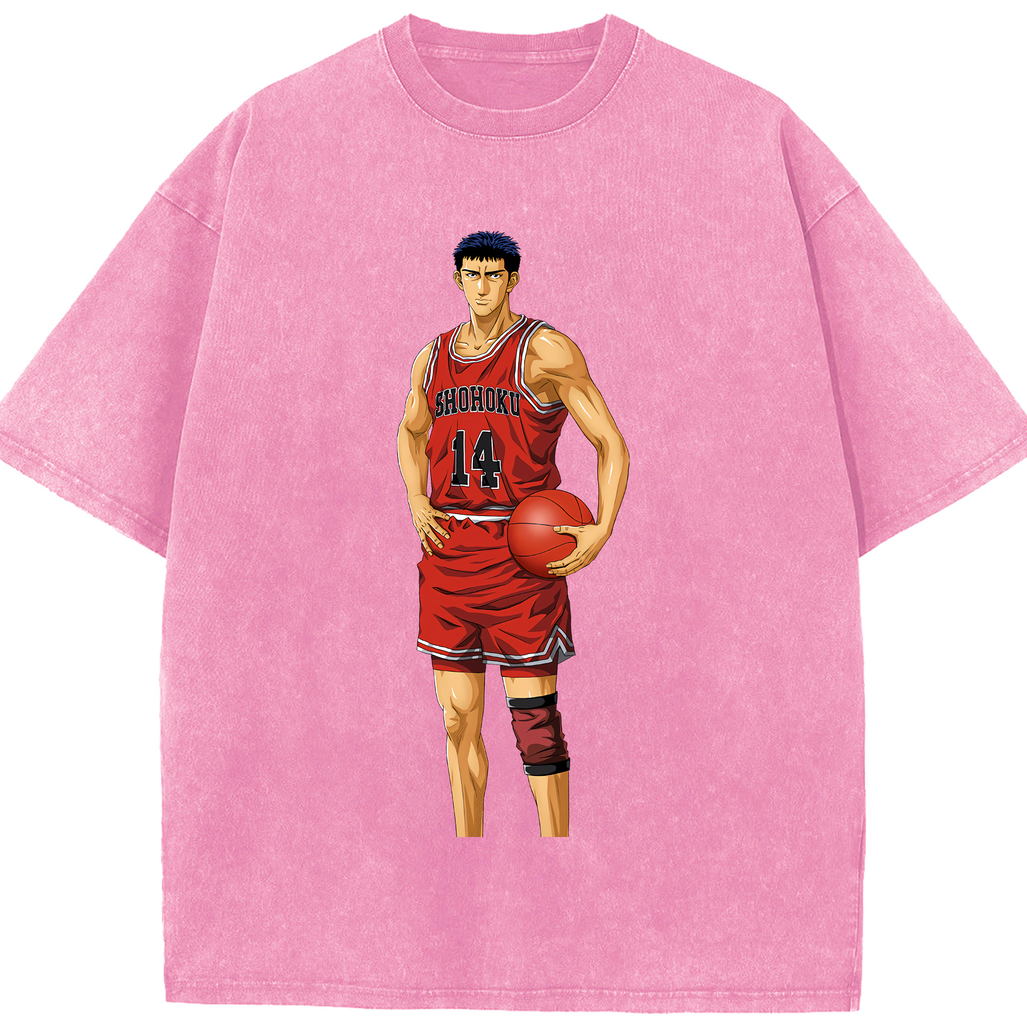 （画像用） SLAM DUNK／スラムダンク 綿100% ヴィンテージ風 半袖Tシャツ（フロントプリント）